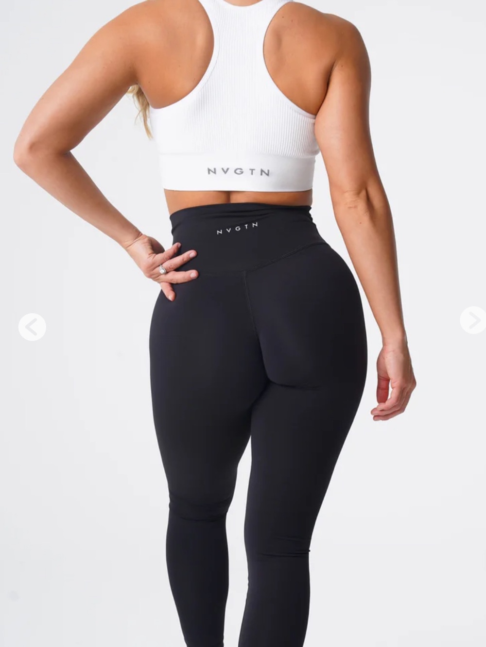 NVGTN Black signature High-Waist Sculpting Leggings size L